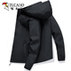 
Woodpecker Jacket Men's Jacket Autumn and Winter Clothes Men's Three-in-One Shock Clothes Hooded Loose Sports Working Top Men 6628 Black + 6628 Dark Gray 2XL (140-155Jin [Jin equals 0.5 kg])