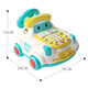 Xinge children's telephone toys infant early childhood education multi-function simulation landline baby birthday gift with steering wheel blue