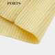 Ports baozi printemps et été de couleurs solides de nouveau femme à demi-sweat en tricot à manches lp8k723uke015 Dawn Yellow XS