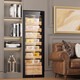 Baikelen Cigar Cabinet Constant Temperature and Humidity Spanish Cedar Wood Cigar Humidifier Household Compressor Air Cooler Precise Control Temperature and Humidity Independent Embedded WIFI Ammonia Removal Fingerprint Lock 1.6m丨Flagship Edition Cedar Wood Liner Full Basket丨288L Thin Section