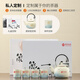 Xiangye large-capacity coarse pottery lifting kettle Kung Fu tea set tea set teapot tea cup housewarming gift souvenir Mihuang Jiangshan round lifting kettle 7-piece set + tea tray