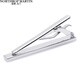 North Martin high-end business simple shirt clip men's tie clip collar clip silver horizontal line