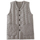 Mukis pure cotton vest for men, grandpa and dad, elders thickened warm vest, middle-aged and elderly cotton vest vest for inner wear in winter, navy blue XXL (recommended 163-175cm/125-140Jin Jin is equal to 0.5kg)