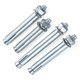 Jinggong Iron Galvanized Expansion Screw National Standard Extended Metal Explosion Bolt M6M8M10M12M14M16M20 Galvanized M6*60 (10 pcs) Drilled 10mm