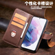 Yinyu Gu suitable new oppoK11 mobile phone case K11x lens full-inclusive anti-fall K11 flip leather case oppo high-end opk11x business men oppk shell 0ppo card bag 5g [dark brown] high-quality cowhide pattern full-inclusive wallet OPPO K11x