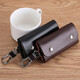 MAIWEINI key bag men's genuine cowhide waist keychain household large capacity women's fashion Korean version multi-functional car key bag brown [6 key positions]