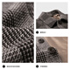 Sieben Wolf Wollmantel Herrenmantel New Winter Plaid mit mit mittlerem gestrickten Wollpendler-Pendler-Gelegenheitskleidung 303 (Kaffee) XL 175/92A