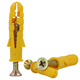 Hasdick Beijing warehouse delivery small yellow croaker plastic expansion tube expansion screw rubber plug bolt expansion plug self-tapping screw set 6*40mm 100 sets