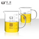 HUANQIUU Global Glass Beaker with Handle High Temperature Resistance to Drink Water Large Small 500ml Chemical Laboratory Experimental Equipment with Scale Household Water Cup with Handle Beaker with Handle