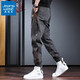 Trueves Ropa de trabajo Pantalones casuales para hombres en verano Pantalones sueltos Pantalones de hombres