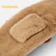 Balabala children's scarf, boy's plush scarf, warm and comfortable, three-dimensional bear doll shape, cute and cute, coffee color 00355 110cm