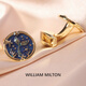 WILLIAM MILTON余生有你轻奢珐琅袖扣男法式衬衫定制鱼尾袖口钉高端礼物配饰礼盒 余生有你