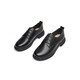 
Red Dragonfly Women's Shoes New Women's Single Shoes British Style Small Leather Shoes Thick Heels Professional Work Shoes WTB13570 Black 36