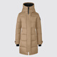 加拿大鹅（Canada Goose）Shelburne 女士黑标缎面派克大衣大鹅羽绒服 经典升级 3802WB1 1483 沙漠色 M