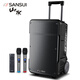 SANSUI A12-inch outdoor 15-inch mobile karaoke high-power singing square dance trolley speaker Bluetooth outdoor performance subwoofer all-in-one machine high-volume training shop audio SANSUI A15 (15-inch speaker + dual microphones)
