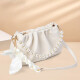 
Feng Shang Yun Duo Wrinkled Bag Women's Shoulder Crossbody Bag Pearl Chain Bag Fashionable Underarm Bag Valentine's Day Gift Cloud Duo Wrinkled Bag [Beige]