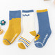 9i9 baby socks spring and autumn baby non-slip mid-calf socks newborn cotton socks terry 3 pairs A367 dinosaur