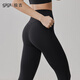 GigtGIGT Jiji High Elastic Smooth Movement Pants Plus Hip Lifting and Slimming Advanced Training Sports Fitness Pilates Suit Yoga Phantom Black S Recommended 90-115 Jin Jin equals 0.5 kg