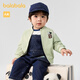 Balabala bébé veste garçon vêtements d'automne baseball uniforme mode enfants tendance terrestre gris vert 40987 100cm