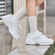 Skech casual shoes women's shoes autumn thick-soled dad shoes small white shoes flagship sneakers white / silver 11979-WSL 35
