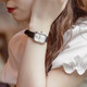 Emporio Armani watch women's European and American watch small green watch retro belt fritillary quartz watch Chinese Valentine's Day gift for girlfriend retro square plate AR11148