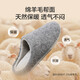 Made in Tokyo, wool slippers, removable double-sided cotton slippers, autumn and winter slippers, men's winter cotton slippers, elephant gray 42-43