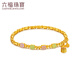 Liufu Jewelry Fuman Heirloom Foot Jin Ping Un brazalete de oro artesanal de color xile con cuerda B01G0001DS 10.16 gramos (incluido el costo de mano de obra 1412 yuan)