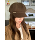 Scarecrow (MEXICAN) hat women's 2025 new autumn and winter octagonal hat beret hat fashionable face small color simple off-white one size adjustable