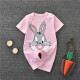 Gabrielle baby clothes, summer clothes, baby onesies, short-sleeved clothes for boys and girls, 0-3-6-1 years old, my dad is super handsome and pink, 66cm, recommended 9-12Jin [Jin is equal to 0.5 kg]