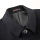Seven brand cashmere woolen coat men's mid-length winter thick style business daddy wool coat warm winter coat black XL 180/96A
