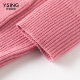 Yixiang Liying loose knitted sweater cardigan women's short 2024 spring new v-neck slim sweater jacket thin pink red S