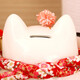 Ji Shanyuan, Lucky Cat Ornema Piggy Bank, salon Wine Cabinet Shop Company Office Decoration Opening Craft Gift, 9 pouces Gold Fortune Abacus