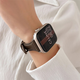 Xingying Burgund Slim Taille S10 Huaqiangbei S9 Gurt Ultra2 Dünnes Echtes Leder geeignet für iWatchs8/S9 Apple Fine Leder-Dark Brauner Apfel iwatch New S841m