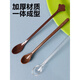 Qianyi disposable spoon plastic individually packaged coffee spoon dessert spoon thickened transparent coffee mini coffee color individually packaged 100 pieces 1.5*11.8cm