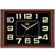Combasi Wohnzimmer sauberer Sound Wanduhr Schlafzimmer Büro Hanging Tisch Einfacher Kalender Uhr Haushaltsquarzuhr Perpetual Kalender 6626 Silbergrau 10 Zoll 49*34 cm
