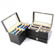 
Large leather sunroof multi-grid glasses storage box three-layer 18-grid sunglasses display box glasses collected black single-layer 8-grid glasses box