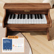 
RICZAC German wooden piano children's electronic piano beginner girls baby babies toddler boy music toy gift walnut color [wooden piano + music score sticker]