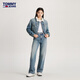 Jeans Tommy Jeans Mujeres Retro Imitación de Lamb Velvet Inner Slim Corto de mezclilla DW0DW16833 Denim Azul 1A5 XS