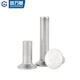 Guwanji countersunk head aluminum rivet GB869 flat cap hammered flat cone head solid aluminum rivet national standard accessories M4x6 200 pieces