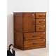 
Diliang chest of cabinets solid wood chest of cabinets for household simple modern bedroom storage cabinet with lock drawer cabinets living room seven-door storage cabinets solid wood cabinets 37*28*40.5cm]LS-12014