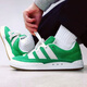 Adidas casual shoes men's shoes 2025 new summer Clover sneakers shark upper bread shoes shoes ID0847 GZ6202 green 42