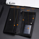 Colins Keirs genuine leather wallet men's long large capacity men's money chuck layer cowhide wallet card bag men's wallet gift box black

