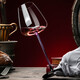 Genus black tie red wine glass set decanter tall cup home high-end light luxury crystal glass wine glass wine set red stem crystal red wine glass 360ml 6 pieces + harp decanter