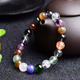 Muchin crystal multi-pack bracelet hair crystal ghost super seven aurora prehnite tanzanite mixed crystal bracelet