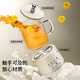 Le Stew Health Kettle Mini Health Cup Electric Stew Cup Office Tea Kettle Tea Maker Small One-person Flower Tea Kettle Kettle Electric Tea Cup Heating Coaster Stew Kettle All-in-one 0.6L Mechanical Model (Ceramic Lid) If you purchase more than 10 units, you can contact customer service to exchange for a gift box