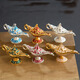 Tiga Deer Aladdin Magic Lamp Creative Metal Crafts Ornament Gift Small Russian Hollow Wishing Lamp Phnom Penh Blue