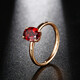 Tingliang 1.68 carat natural garnet ring 18K rose gold colored gemstone ring for your lover, ready for sale from 10th to 20th