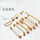 XMSJ cabinet door handle gold light luxury handle drawer aluminum alloy door handle modern simple extended wardrobe handle 9202 gold-hole distance 128