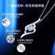LAOLATU platinum diamond necklace for women PT950 platinum Cupid 2025 new Chinese Valentine's Day gift for wife, full body pt950 platinum, inlaid with natural real diamonds