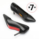 Thinkwell women's shoes single shoes work shoes women commuting high heels black small leather shoes pointed toe formal wear versatile work professional shoes soft 3 cm 3 cm HM4003 37